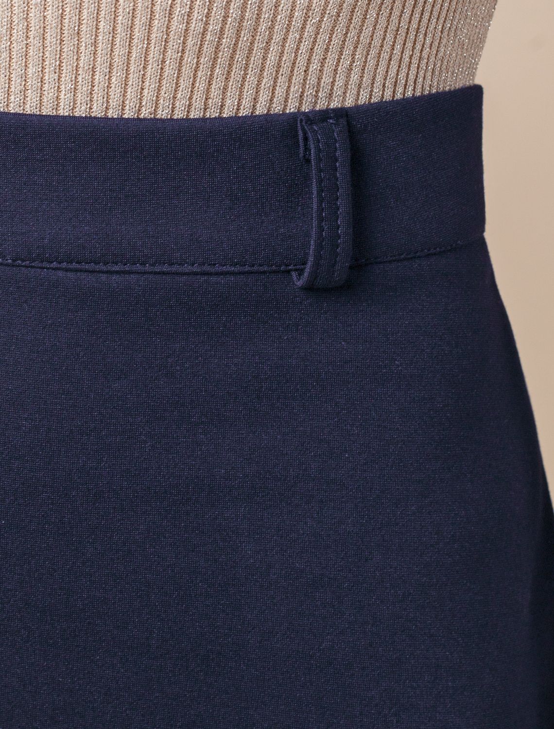 Ст.цена 1990р Юбка-карандаш из плотного джерси D46.035 синий