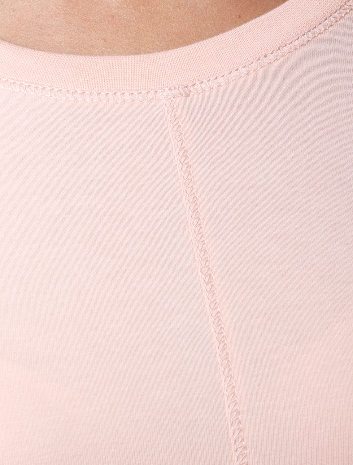 Лонгслив из премиального хлопка с эластаном D49.116 пудра