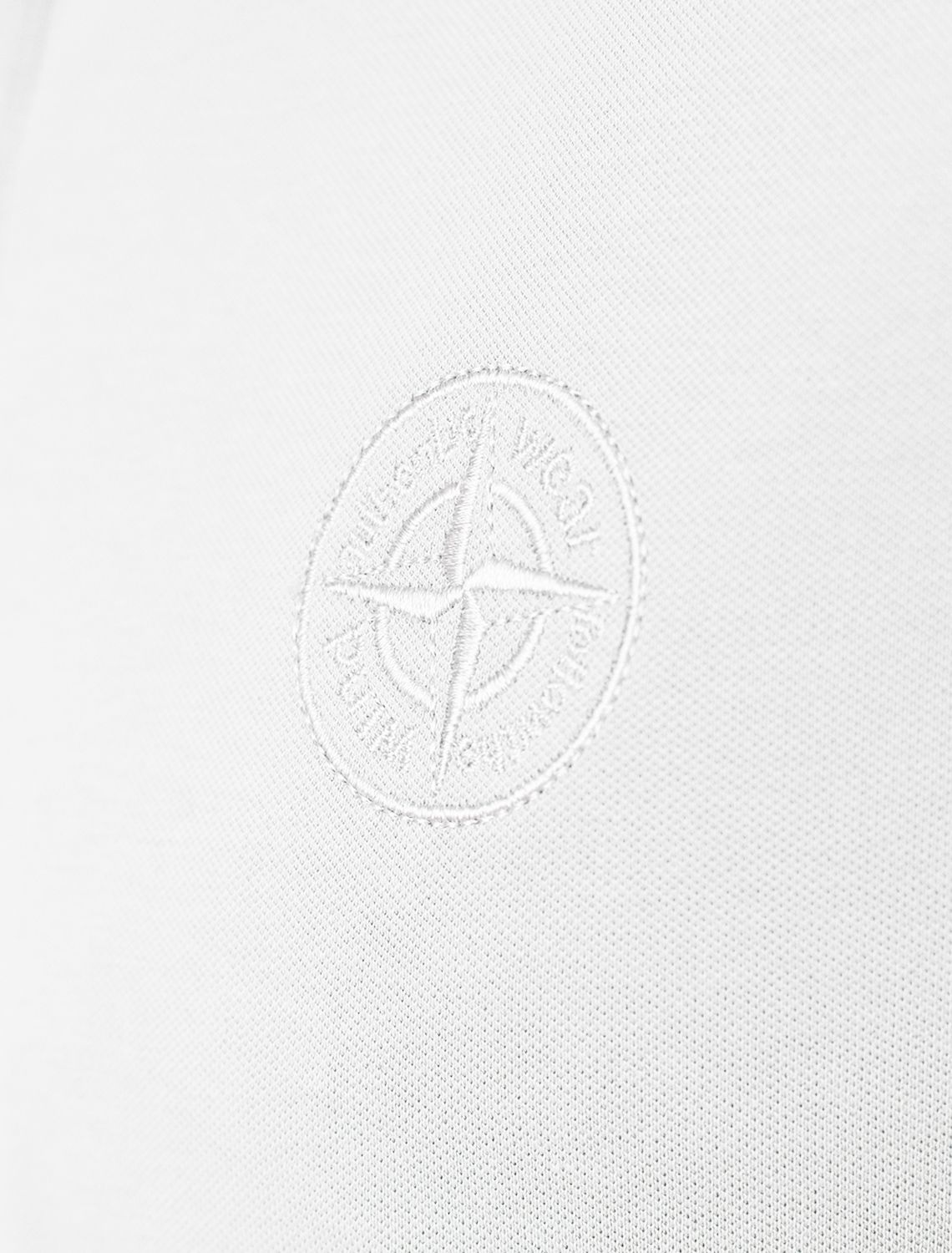 Ст.цена 1290р Футболка-поло из фактурного трикотажа U49.017 белый с полосой