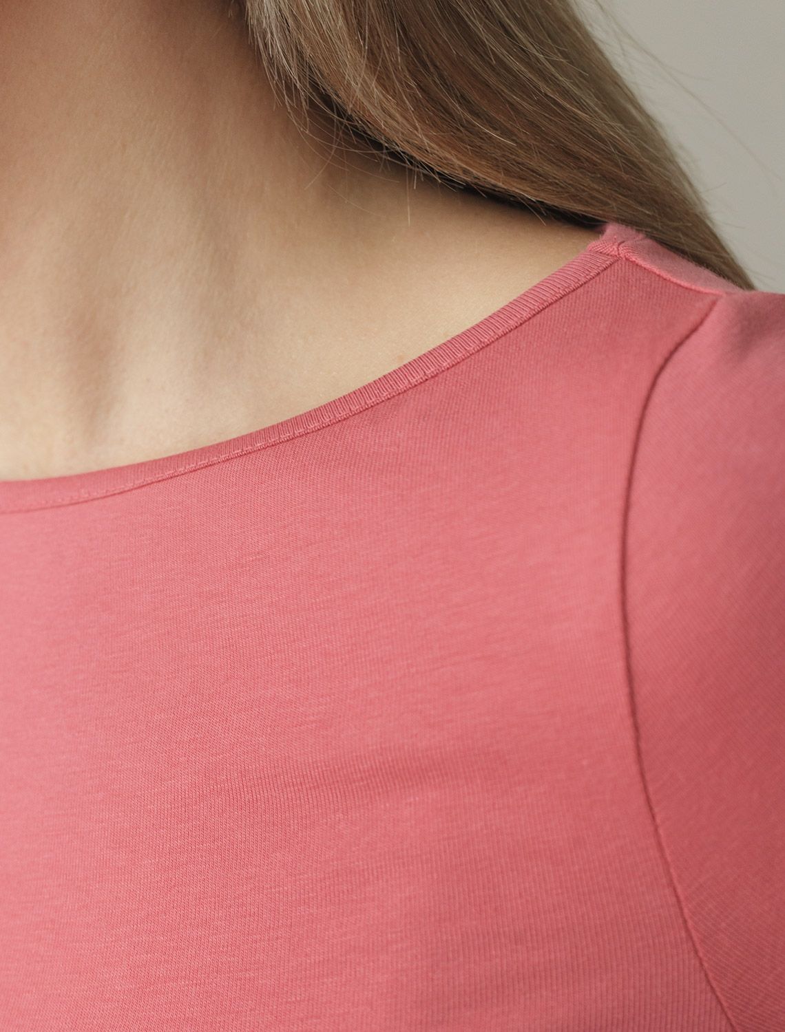 Джемпер из премиального хлопка с эластаном D49.112 терракота