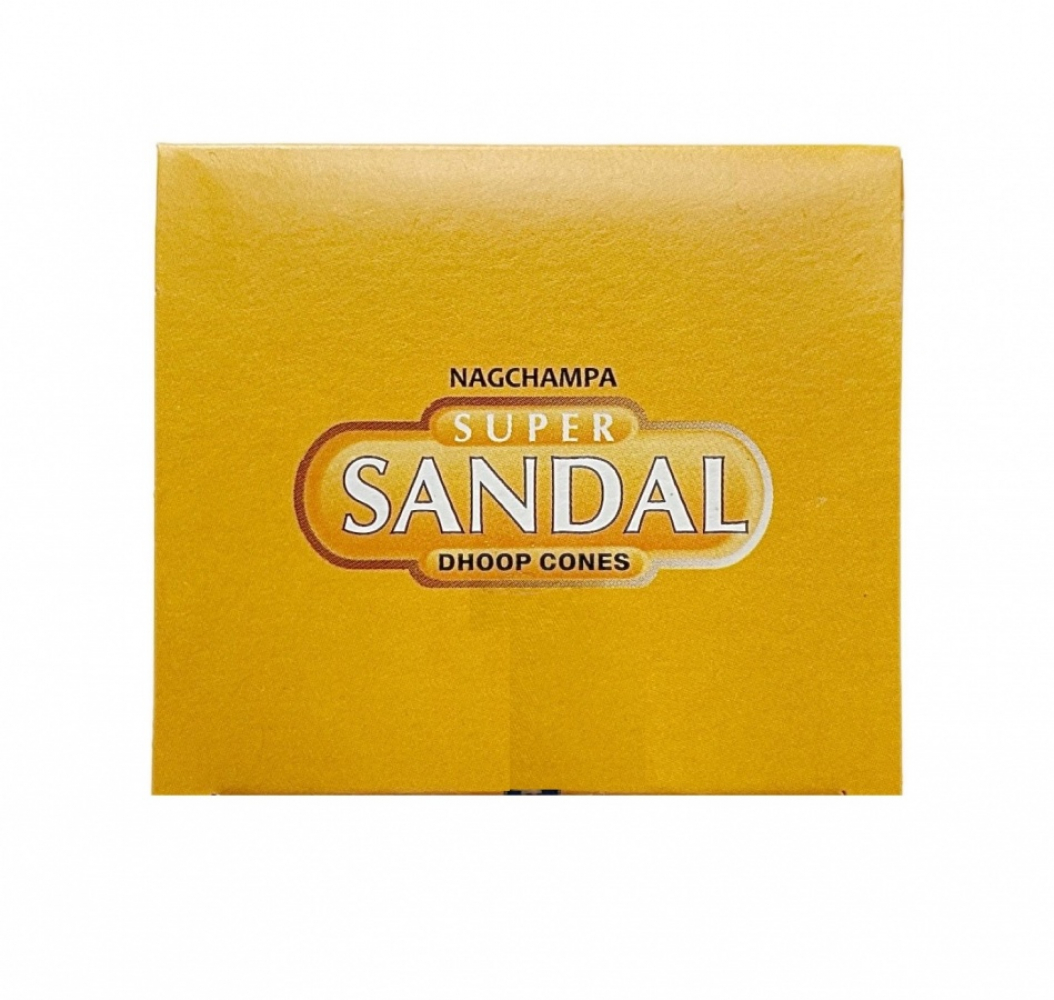 SATYA Super Sandal Dhoop Cone Благовония конусы Супер Сандал 12шт