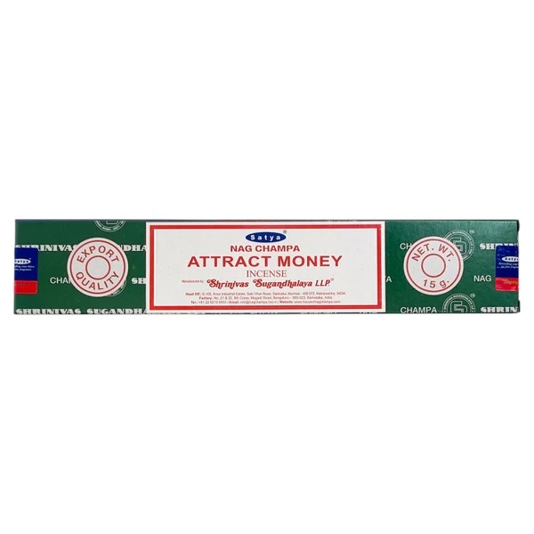 SATYA Attract Money Incense Благовоние Привлечение Денег 15г (эксклюзив)