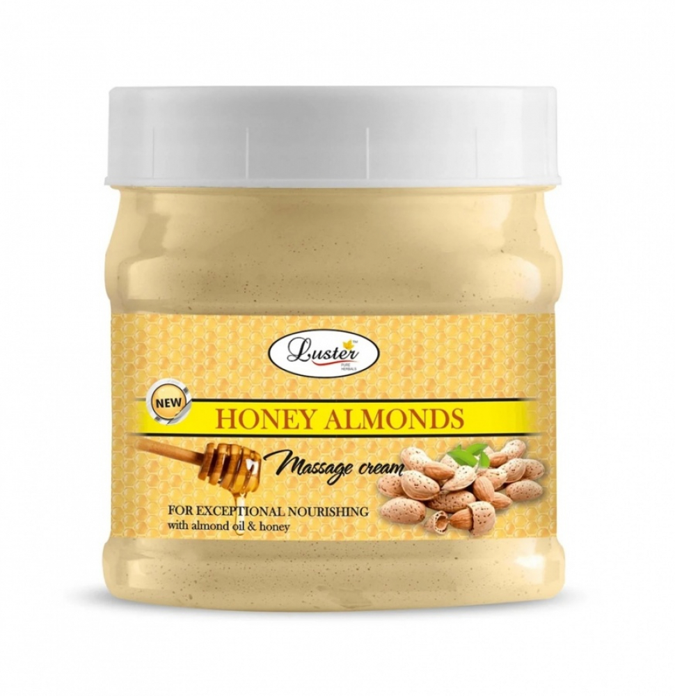LUSTER Honey Almonds Massage Cream Массажный крем для лица с мёдом и миндальным маслом 500мл
