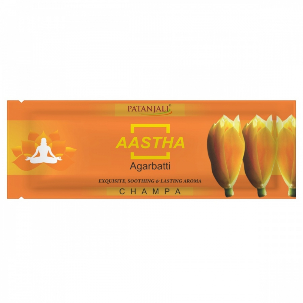 PATANJALI Aastha Agarbatti Champa Благовоние Чампа 25г