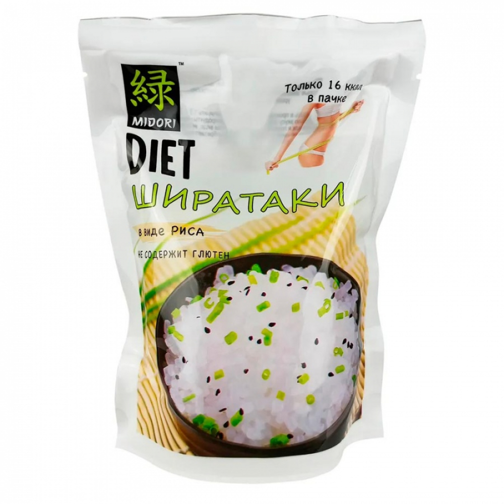 MIDORI Shirataki noodles Лапша Ширатаки в виде риса 200г