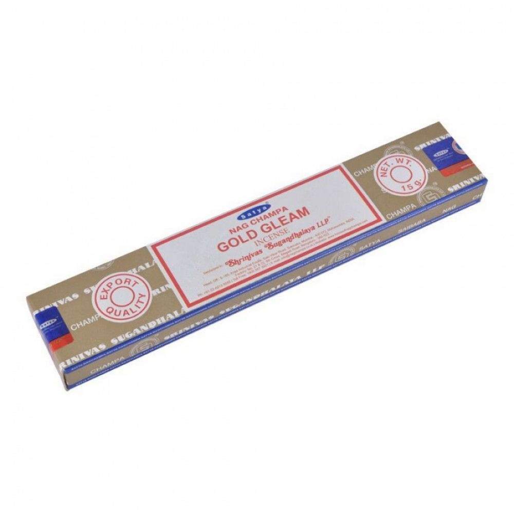 SATYA Gold Gleam Incense Благовоние Золотое Сияние 15г