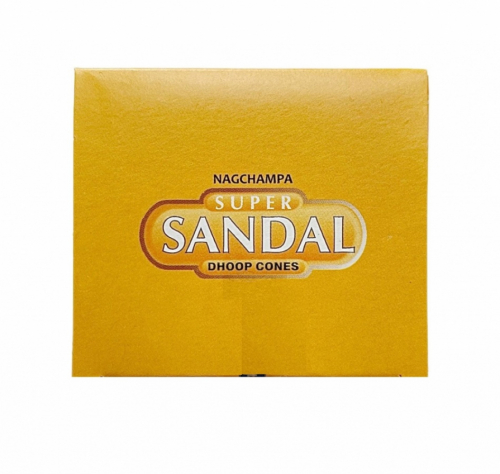 SATYA Super Sandal Dhoop Cone  Благовония конусы Супер Сандал 12шт