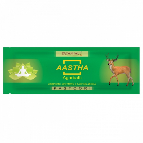 PATANJALI Aastha Agarbatti Kasturi  Благовоние Мускус 25г