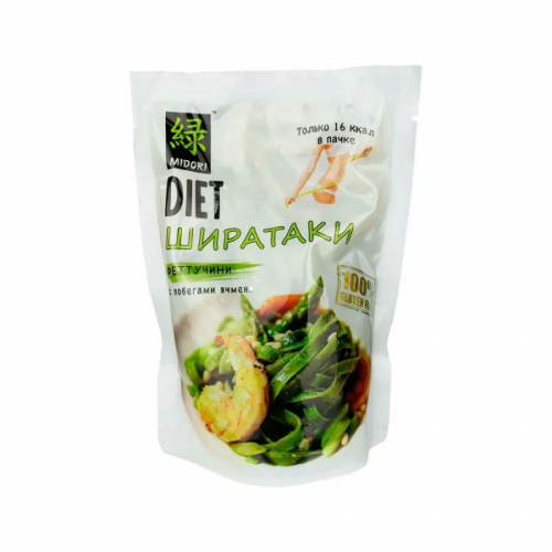 MIDORI Shirataki Noodles Fettuccine Лапша Ширатаки Феттуччине 200г