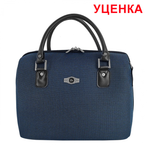УЦЕНКА. Дефекты кожзама на ручке. Бьюти-кейс Borgo Antico. 6088 dark blue 14