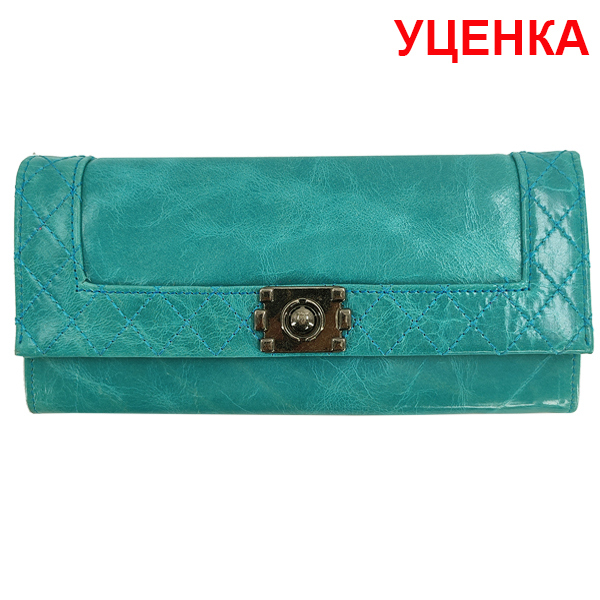 УЦЕНКА. Разный цвет кожи. Кошелек Casgoote. Кожа. 6109 wave