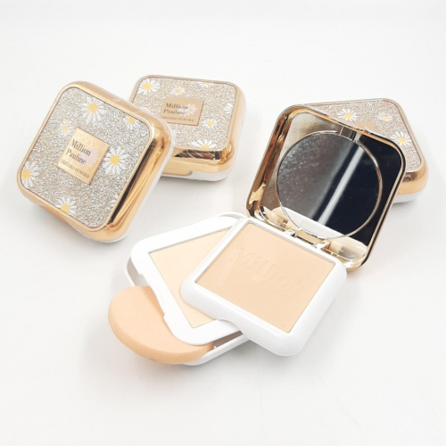 MILLION PAULINE  Пудра компактная LITTLE DAISY минеральная 2 в 1  30г  (М23-193)   К12