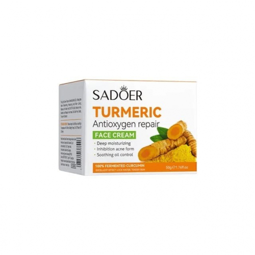 SADOER  Крем для лица TURMERIC Antioxigen Repair Увлажняющий Анти-Акне КУРКУМА  50г  (SD-88906)