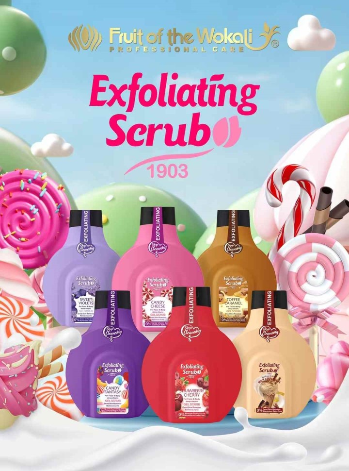 Пилинг - Скатка для лица и тела SWEET VIOLETS 500мл (WKL-817)