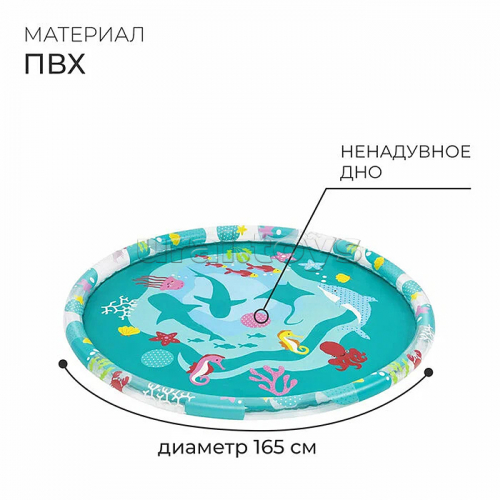Бассейн надувной детский Underwater 165 см 52487 Bestway