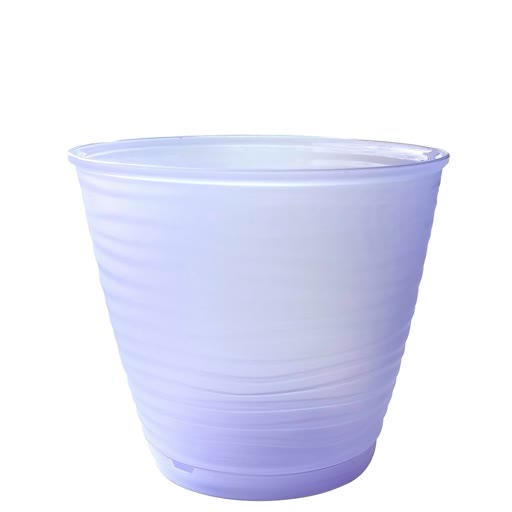 Горшок Saffron 1,5 л с поддоном для орхидей (сиреневый транспарент)
