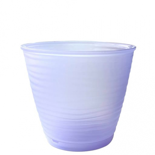 Горшок  Saffron 1,5 л с поддоном для орхидей (сиреневый транспарент)