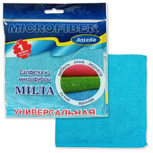 Салфетка универсальная из микрофибры 30*30см МИЛА Антелла