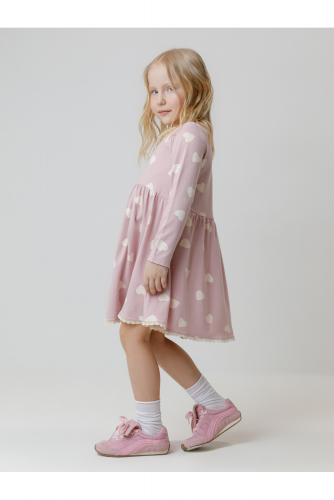 Crockid Платье КР 5836 розовый лед, сердечки к599 Crockid