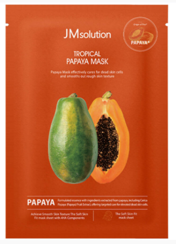 Тканевая маска выравнивающая с папайей TROPICAL PAPAYA MASK 1 шт