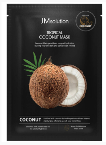Тканевая маска увлажняющая с кокосом TROPICAL COCONUT MASK 1шт
