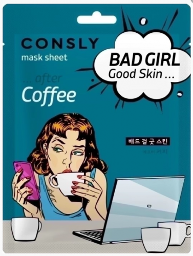 Тканевая маска «После Кофе» Bad Girl Good Skin After Coffee Mask Sheet 1 шт