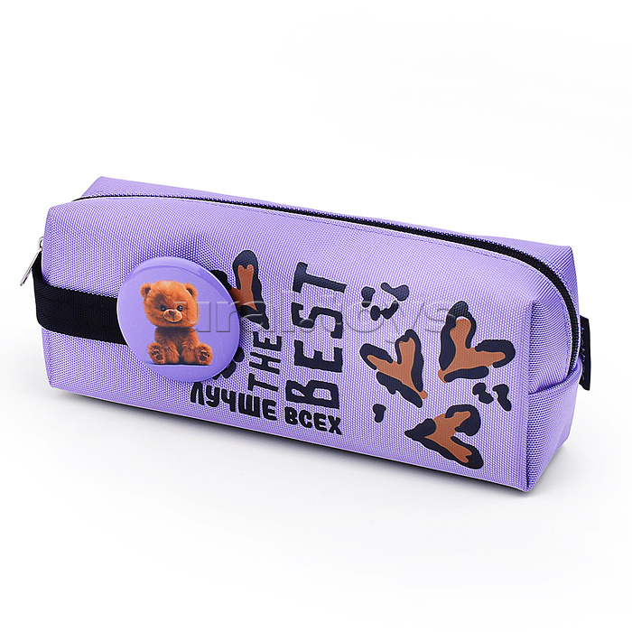 Пенал 200х75х50мм на молнии мягкий