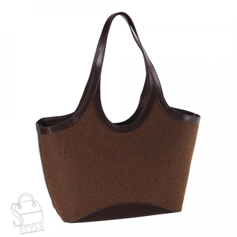 Сумка женская кожаная 56081BD brown Baidou/30