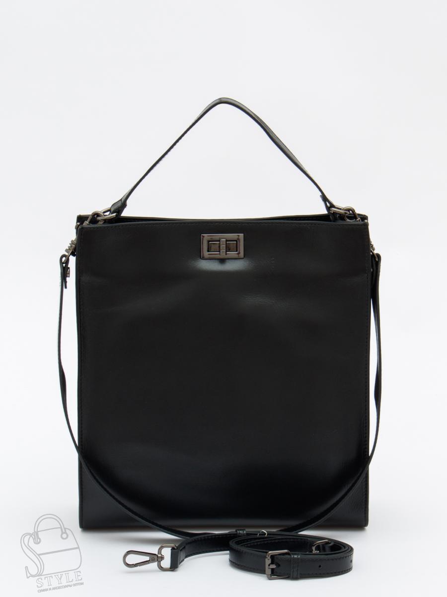 Сумка женская кожаная 7735VG black Vitelli Grassi