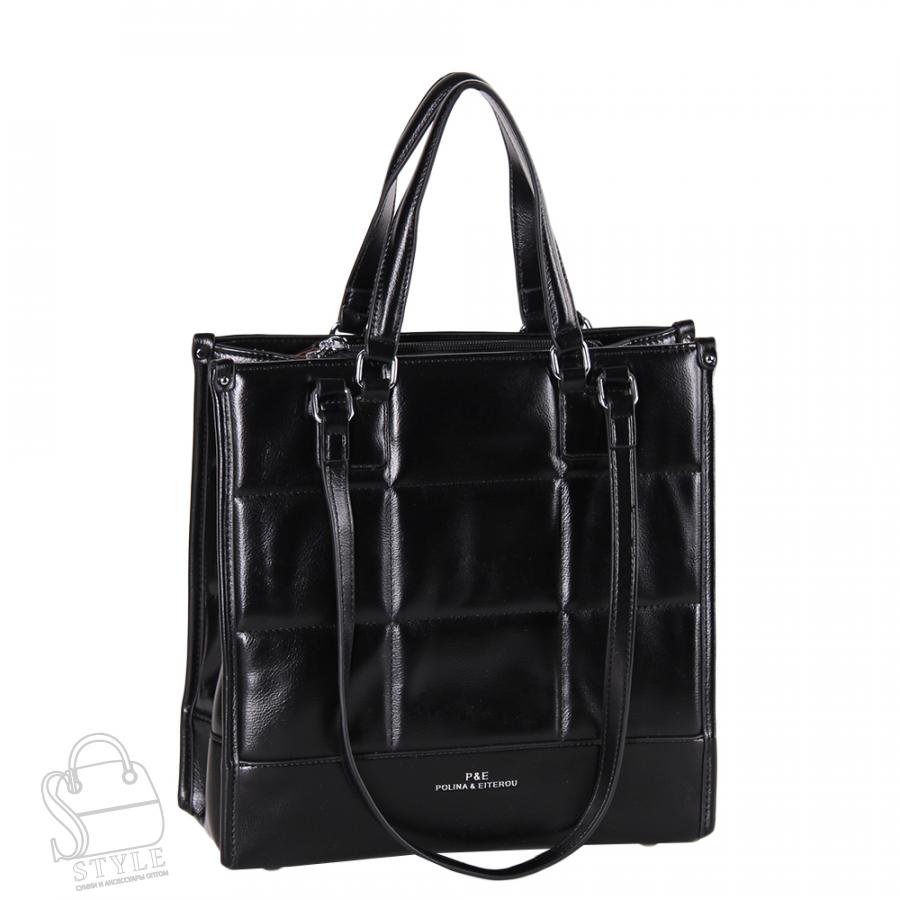 Сумка женская 1550-1K-01 black Polina&Eiterou/50 в Новосибирске