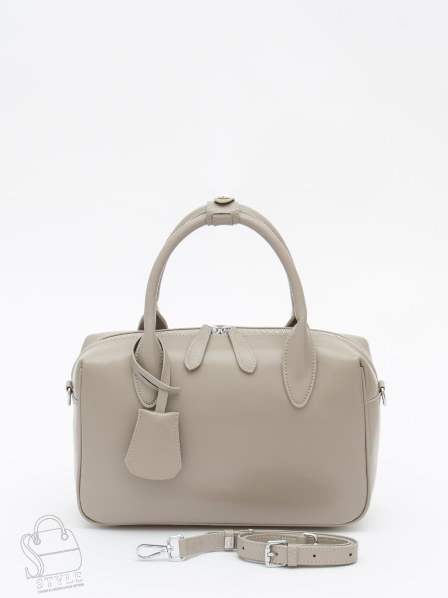 Сумка женская кожаная 9901VG l.gray Vitelli Grassi