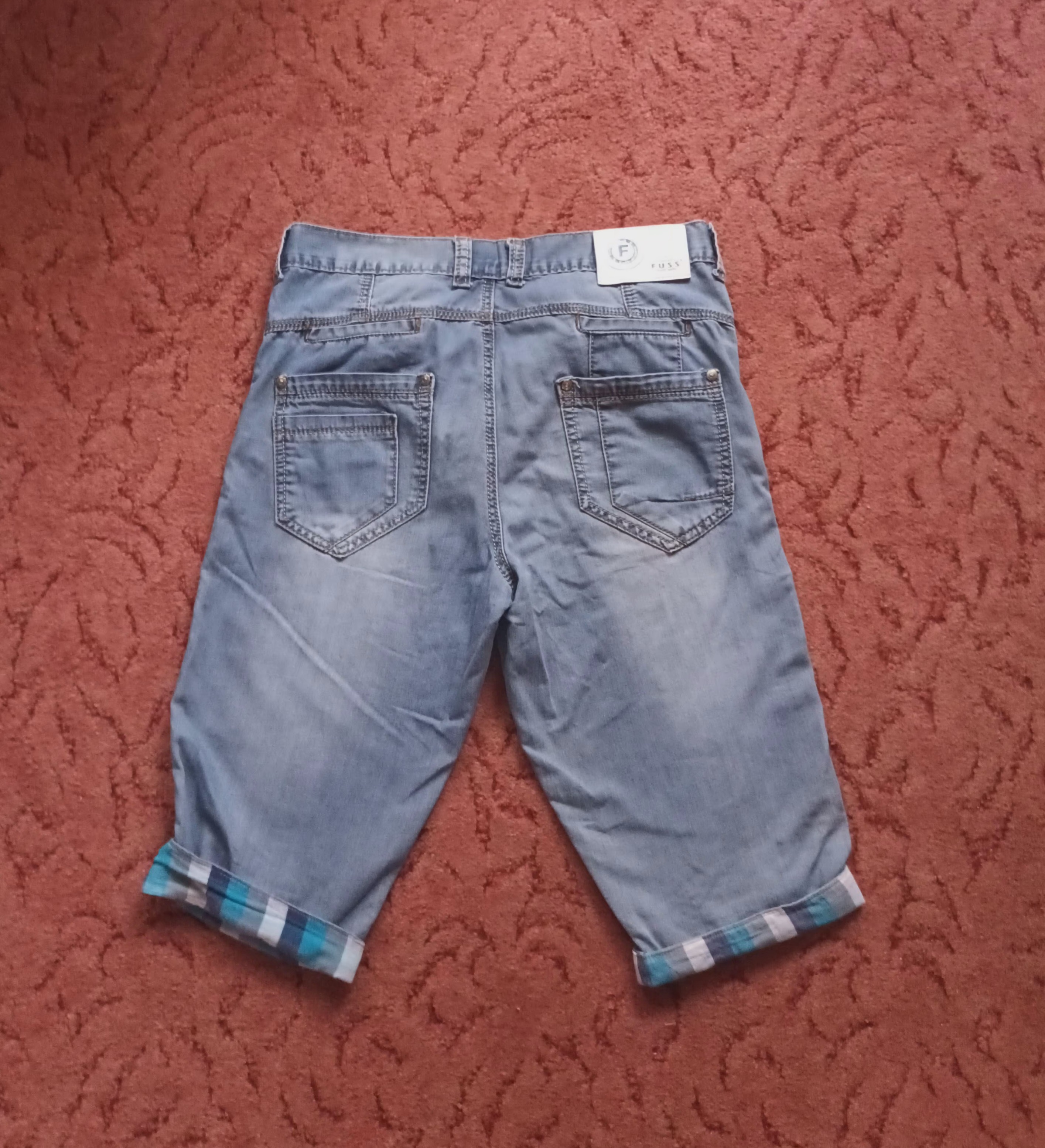 Джинсовые капри голубые. АКЦИЯ!