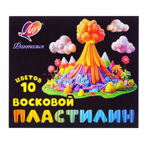 Пластилин восковой 10 цв. 