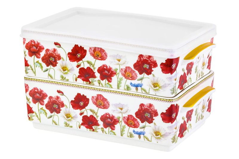 БЫЛО 1832 руб!! Набор 2 блюд д/холодца 700 мл 19*12*11,5 см