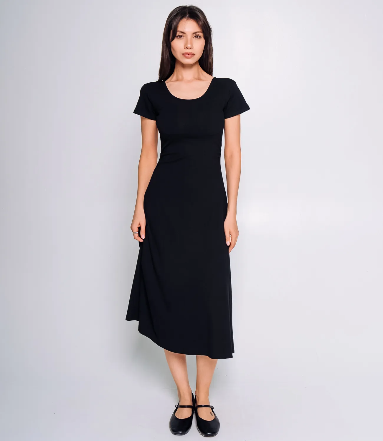 Платье #КТ8858, чёрный