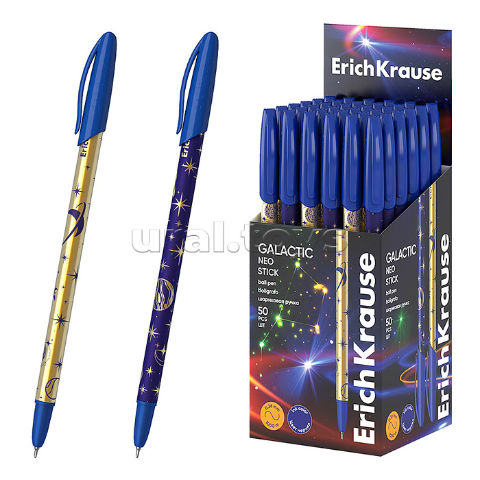 Ручка шариковая Neo® Stick Galactic, 0.7, Super Glide Technology, цвет чернил синий (в коробке по 50 шт.)