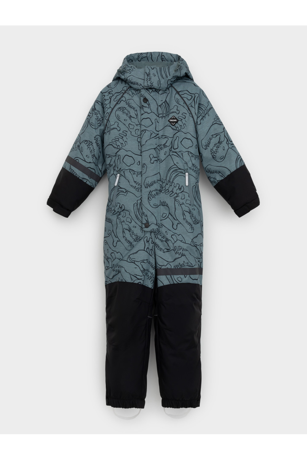 Crockid Комбинезон ВК 60130/н/1 ГР пыльно-бирюзовый, динозавры Crockid