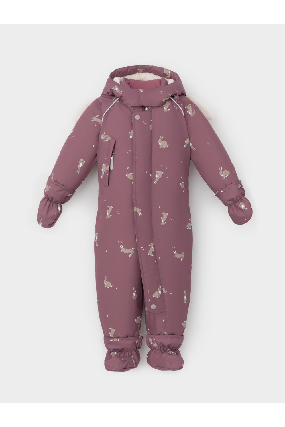 Crоckid Комбинезон ВК 60131/н/3 УЗГ кофейная роза, кролики и цветы Crоckid
