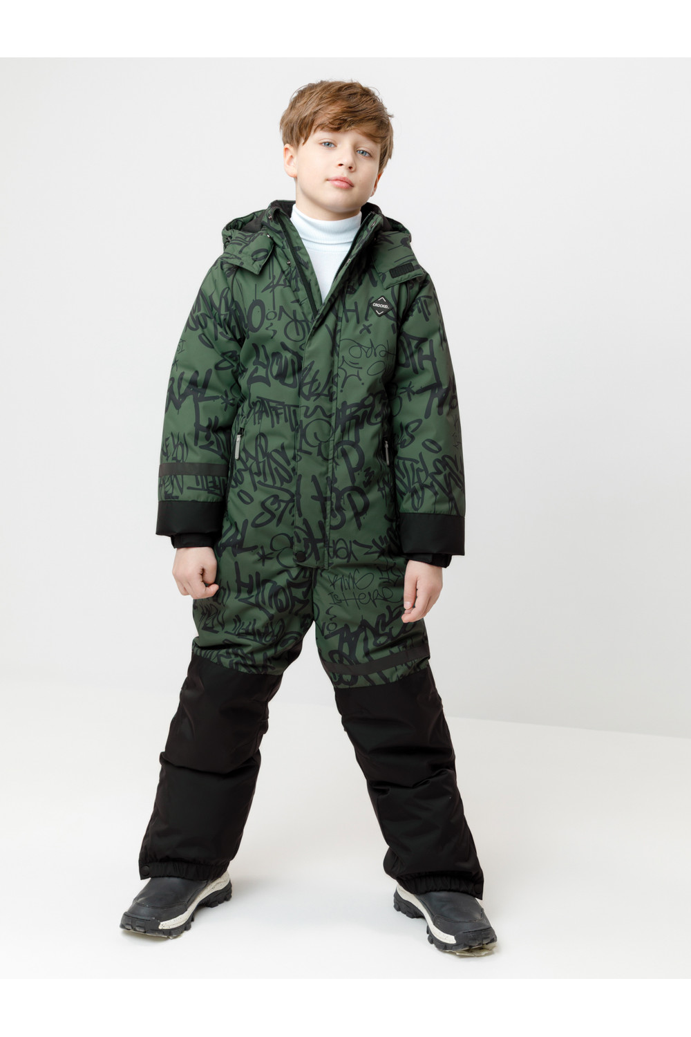 Crockid Комбинезон ВК 60100/н/7 ГР темный лес, граффити Crockid