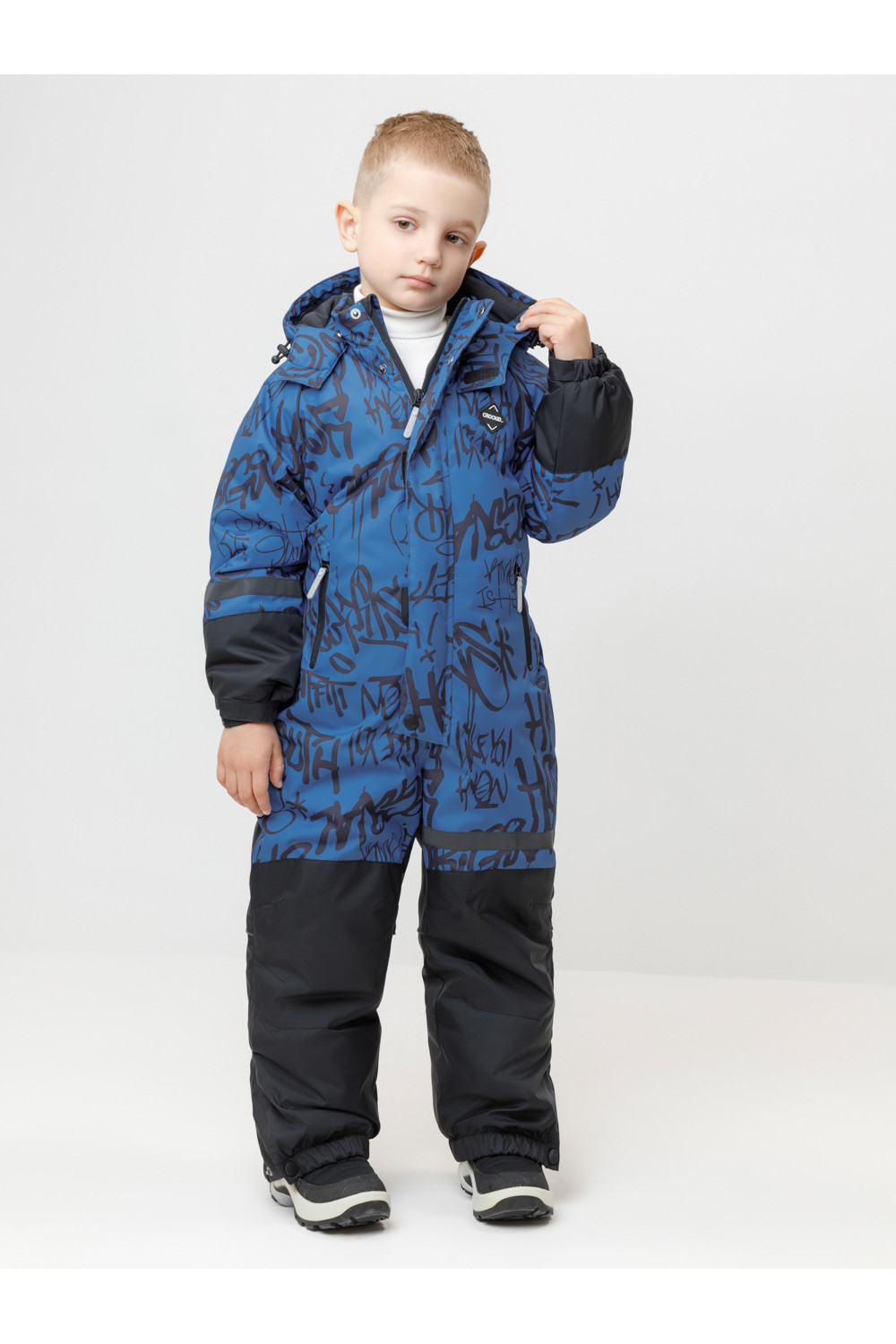 Crockid Комбинезон ВК 60100/н/8 ГР сине-голубой, граффити Crockid