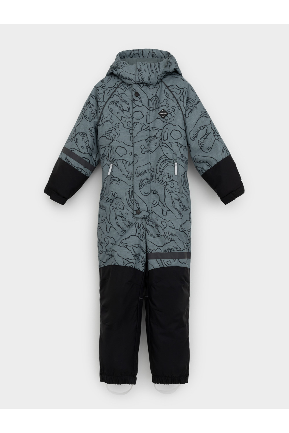 Crockid Комбинезон ВК 60130/н/1 ГР пыльно-бирюзовый, динозавры Crockid