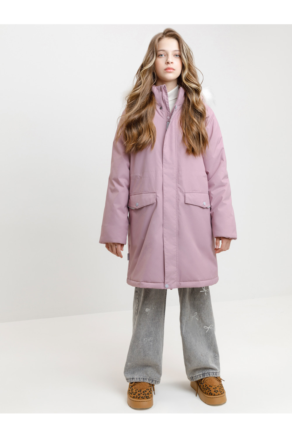 Crоckid Пальто ВК 38107/10 ГР сирень Crоckid
