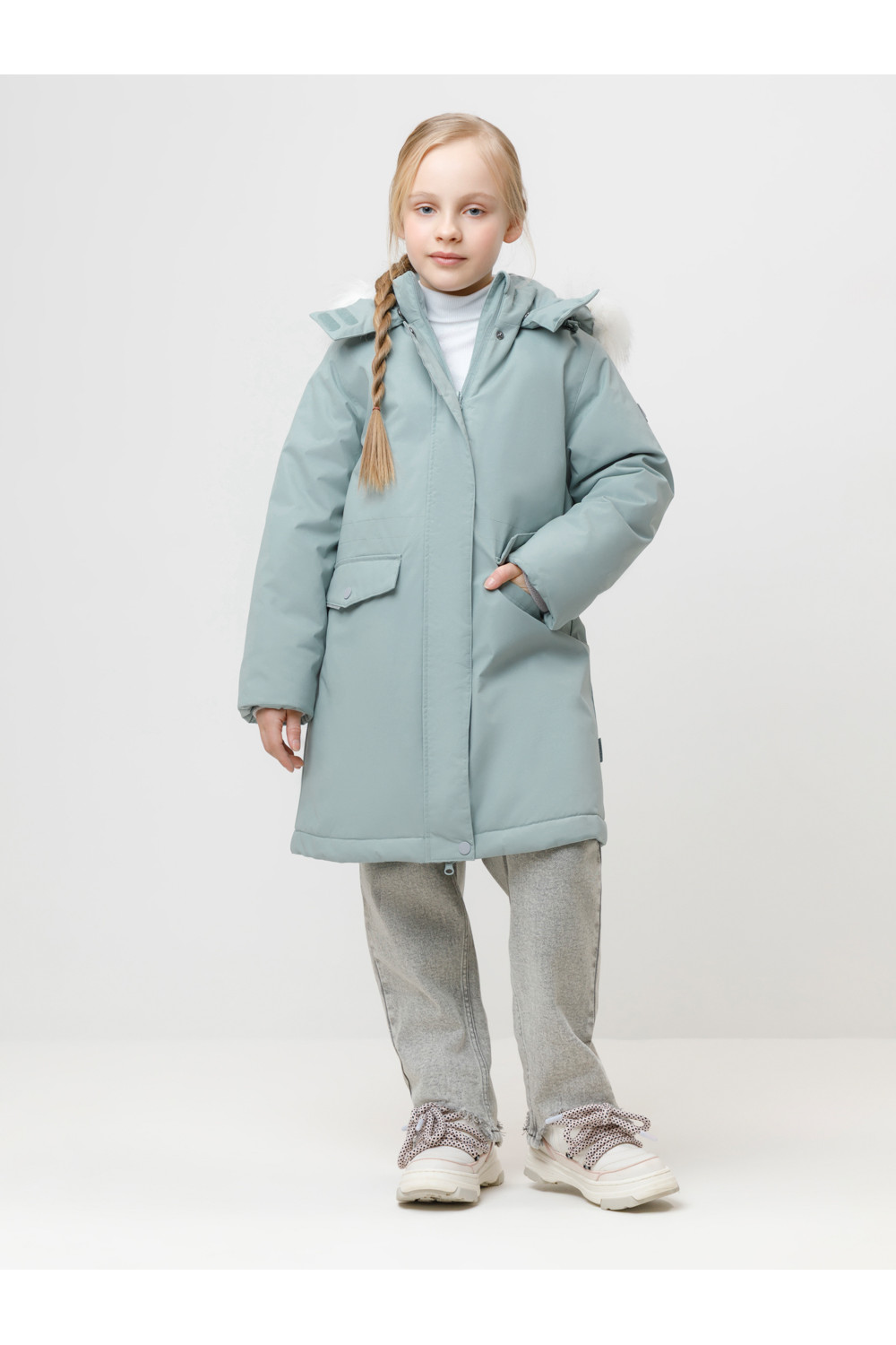 Crоckid Пальто ВК 38107/11 ГР серо-зеленый Crоckid