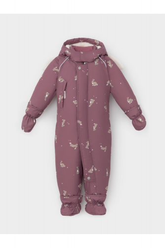 Crоckid Комбинезон ВК 60131/н/3 УЗГ кофейная роза, кролики и цветы Crоckid
