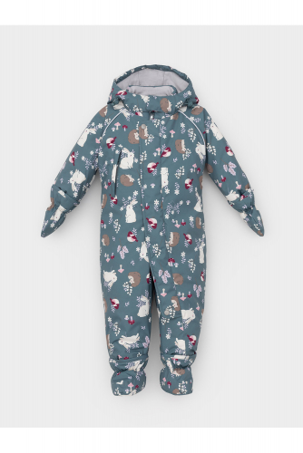 Crоckid Комбинезон ВК 60032/н/56 Ал серо-голубой, лесные животные Crоckid