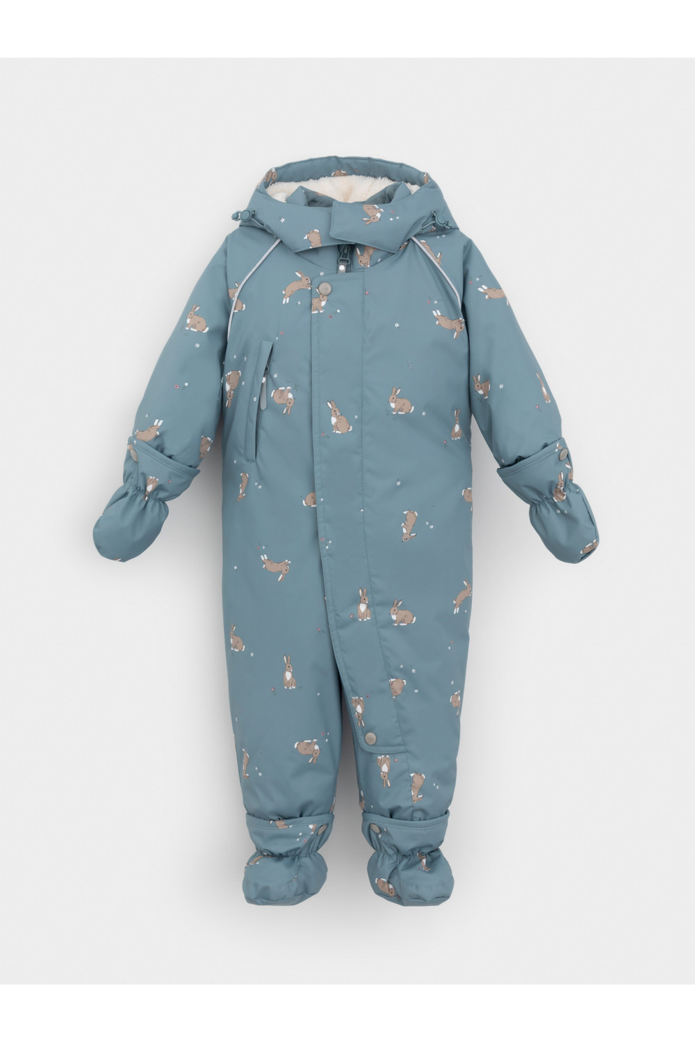 Crоckid Комбинезон ВК 60131/н/2 УЗГ свинцовый, кролики и цветы Crоckid