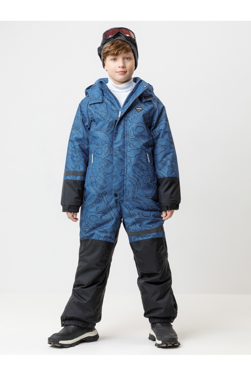 Crockid Комбинезон ВК 60130/н/2 ГР джинс, динозавры Crockid