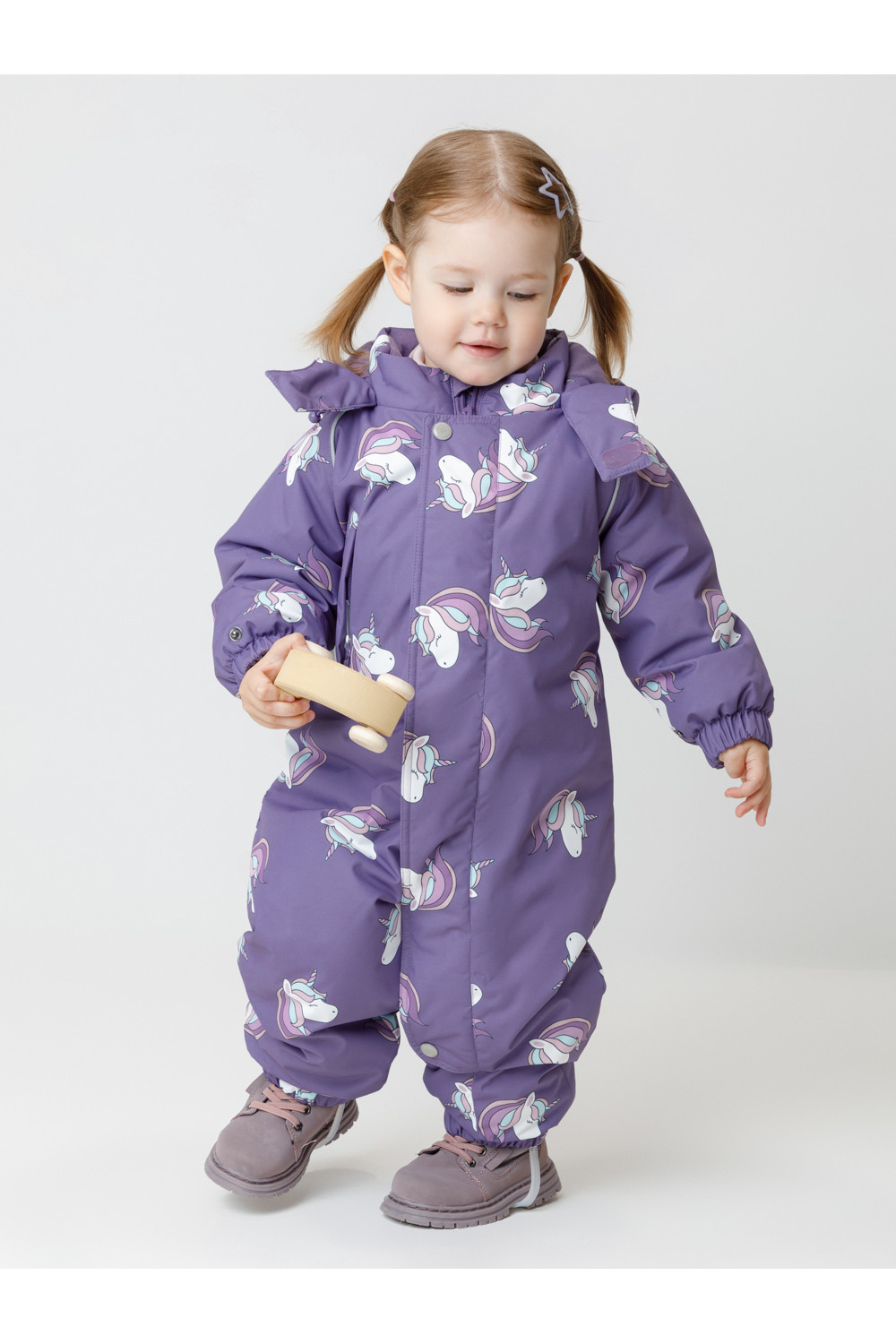 Crоckid Комбинезон ВК 60032/н/58 Ал фиолетовый,маленькие единороги Crоckid