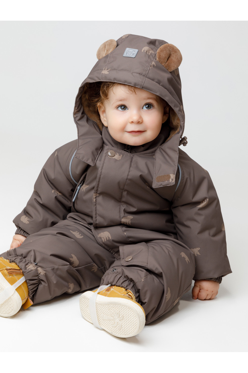 Crockid Комбинезон ВК 60133/н/1 УЗГ коричневый, медведи Crockid