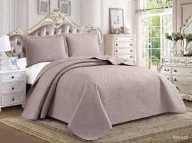 Покрывало стеганное Мускат с наволочками 50*70*2шт MT Клео, MT-038, коричневый